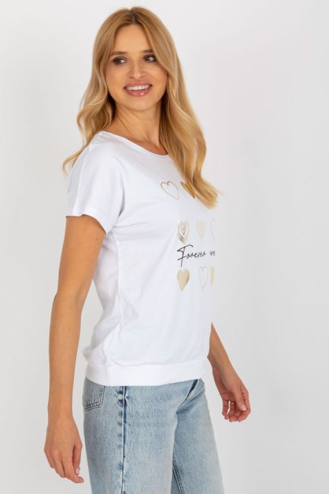 Bluzka Model RV-BZ-8954.26P White - Rue Paris Bluzka Model RV-BZ-8954.26P White - Rue Paris