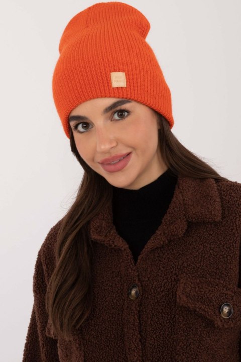 Czapka Model JK-CZ-50.25 Orange - Rue Paris Czapka Model JK-CZ-50.25 Orange - Rue Paris