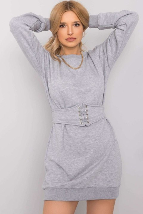 Sukienka Model RV-SK-6179.09 Grey - Rue Paris Sukienka Model RV-SK-6179.09 Grey - Rue Paris