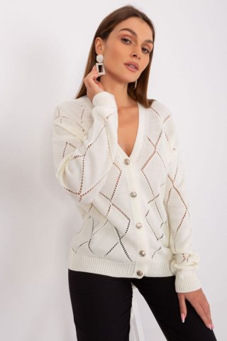 Sweter Damski Model LC-SW-A10-1.23X Ecru - Rue Paris