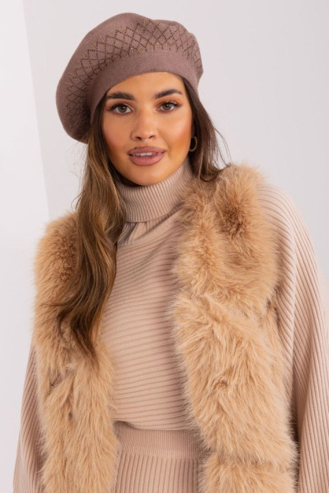 Beret Model AT-CZ-231605.21P Brown - AT Beret Model AT-CZ-231605.21P Brown - AT