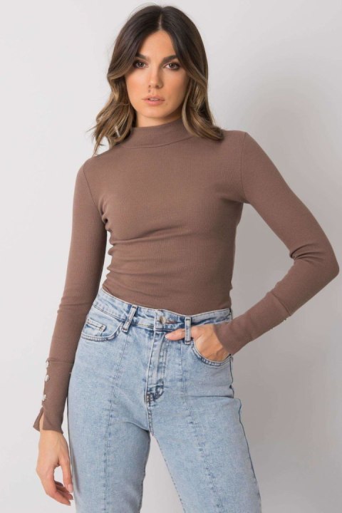 Bluzka Model RV-BZ-7317.64 Brown - Rue Paris Bluzka Model RV-BZ-7317.64 Brown - Rue Paris