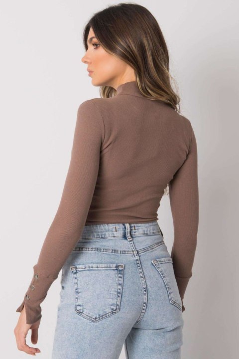 Bluzka Model RV-BZ-7317.64 Brown - Rue Paris Bluzka Model RV-BZ-7317.64 Brown - Rue Paris