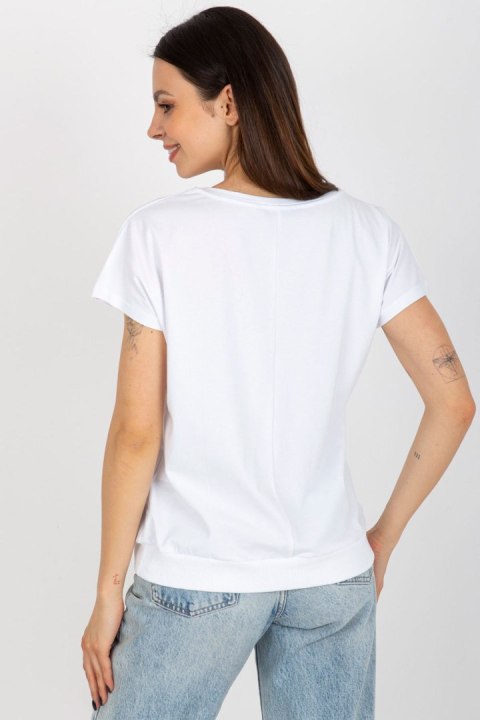 Bluzka Model RV-BZ-8949.18 White - Rue Paris Bluzka Model RV-BZ-8949.18 White - Rue Paris