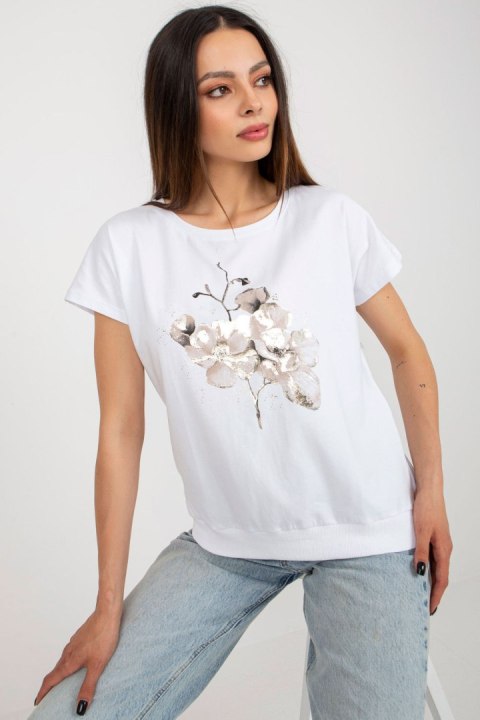 Bluzka Model RV-BZ-8949.18 White - Rue Paris Bluzka Model RV-BZ-8949.18 White - Rue Paris