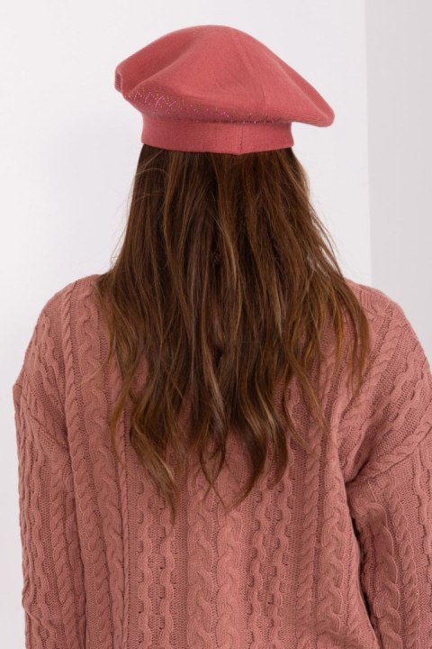 Czapka Model AT-CZ-231605.24P Dark Pink - AT Czapka Model AT-CZ-231605.24P Dark Pink - AT