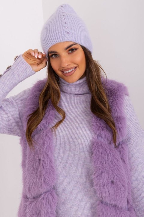 Czapka Model AT-CZ-2328.11P Light Violet - AT Czapka Model AT-CZ-2328.11P Light Violet - AT