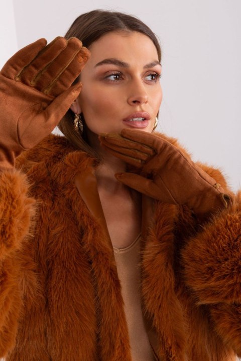 Rękawiczki Model AT-RK-238601.98 Light Brown - AT Rękawiczki Model AT-RK-238601.98 Light Brown - AT