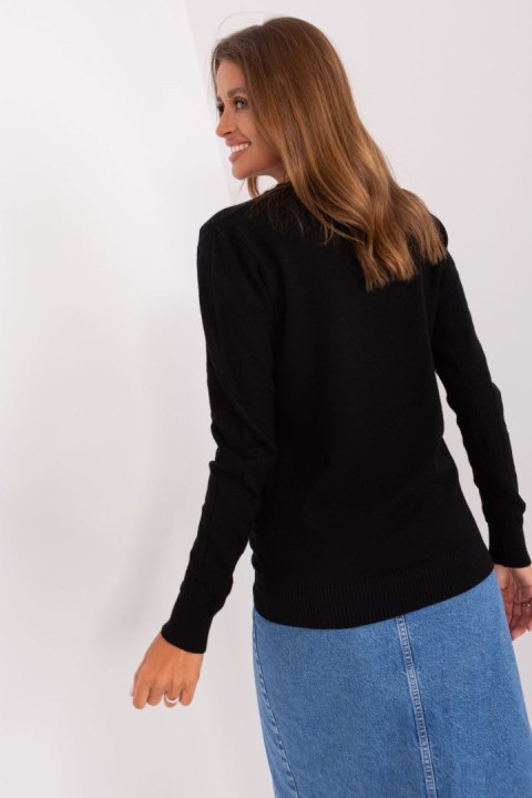 Sweter Damski Model AT-SW-232901.25X Black - AT Sweter Damski Model AT-SW-232901.25X Black - AT