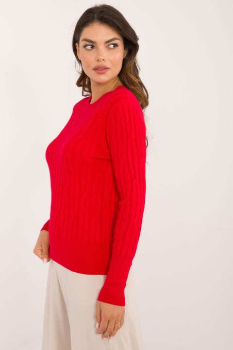 Sweter Damski Model AT-SW-2338-2.61 Red - AT Sweter Damski Model AT-SW-2338-2.61 Red - AT
