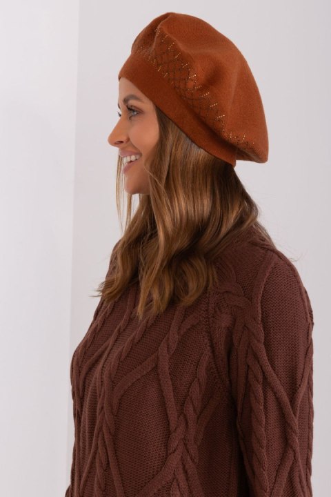 Beret Model AT-CZ-231605.24P Light Brown - AT Beret Model AT-CZ-231605.24P Light Brown - AT