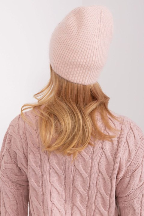 Czapka Model AT-CZ-2328.38P Powder Pink - AT Czapka Model AT-CZ-2328.38P Powder Pink - AT
