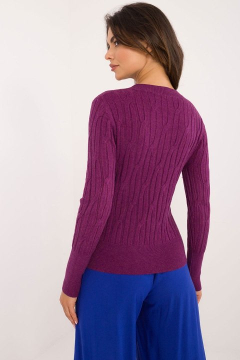 Sweter Damski Model AT-SW-2338-2.61 Violet - AT Sweter Damski Model AT-SW-2338-2.61 Violet - AT