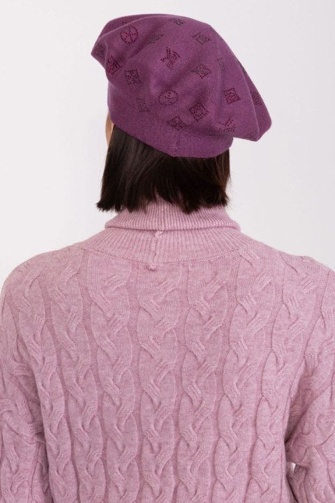Beret Model AT-CZ-2318.27 Dark Violet - AT Beret Model AT-CZ-2318.27 Dark Violet - AT