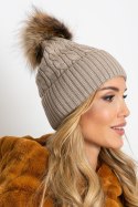 Czapka Model AT-CZ-173501.44 Dark Beige - AT