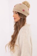 Czapka Model AT-CZ-CHA1133.17X Beige - AT