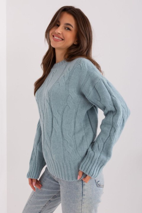 Sweter Damski Model AT-SW-0146.10P Mint - AT Sweter Damski Model AT-SW-0146.10P Mint - AT