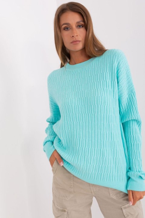 Sweter Damski Model AT-SW-2338.14P Mint - AT Sweter Damski Model AT-SW-2338.14P Mint - AT