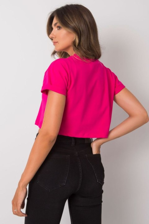 T-shirt Damski Model RV-TS-6929.19 Fuksja - BFG T-shirt Damski Model RV-TS-6929.19 Fuksja - BFG