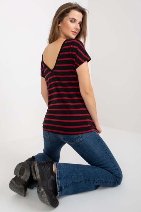 T-shirt Damski Model RV-TS-8568.75 Black/Red - BFG T-shirt Damski Model RV-TS-8568.75 Black/Red - BFG