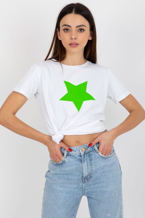 T-shirt Damski Model RV-TS-8626.00 White/Green - BFG T-shirt Damski Model RV-TS-8626.00 White/Green - BFG
