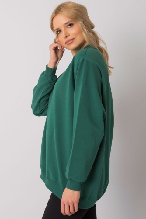 Bluza Damska Model RV-BL-5185.90P Dark Green - BFG Bluza Damska Model RV-BL-5185.90P Dark Green - BFG