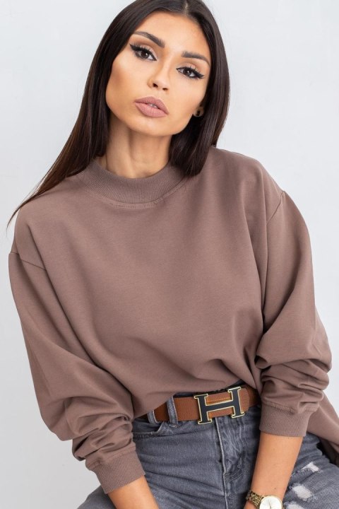 Bluza Damska Model RV-BL-5185.92P Brown - BFG Bluza Damska Model RV-BL-5185.92P Brown - BFG
