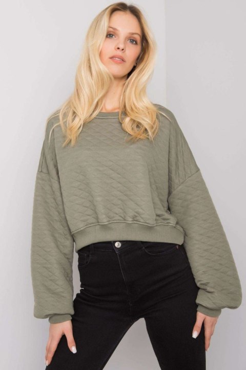 Bluza Damska Model RV-BL-7450.64 Khaki - BFG Bluza Damska Model RV-BL-7450.64 Khaki - BFG