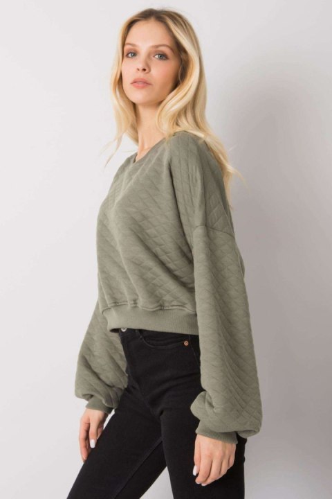 Bluza Damska Model RV-BL-7450.64 Khaki - BFG Bluza Damska Model RV-BL-7450.64 Khaki - BFG