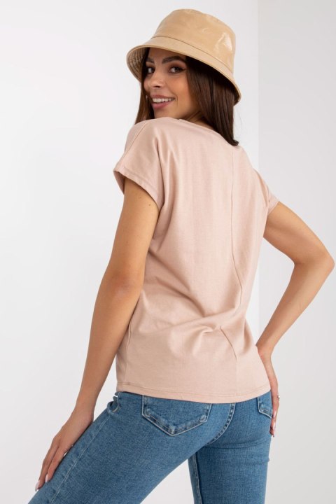 T-shirt Damski Model B-014.43 Beige - BFG T-shirt Damski Model B-014.43 Beige - BFG