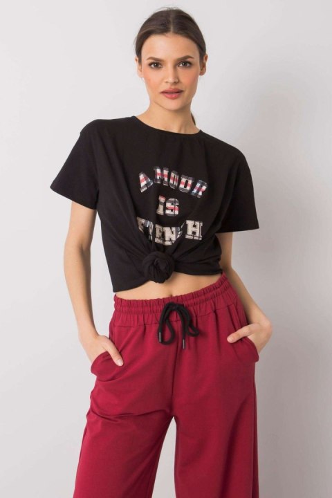 T-shirt Damski Model FA-TS-6892.88 Black - Fancy T-shirt Damski Model FA-TS-6892.88 Black - Fancy