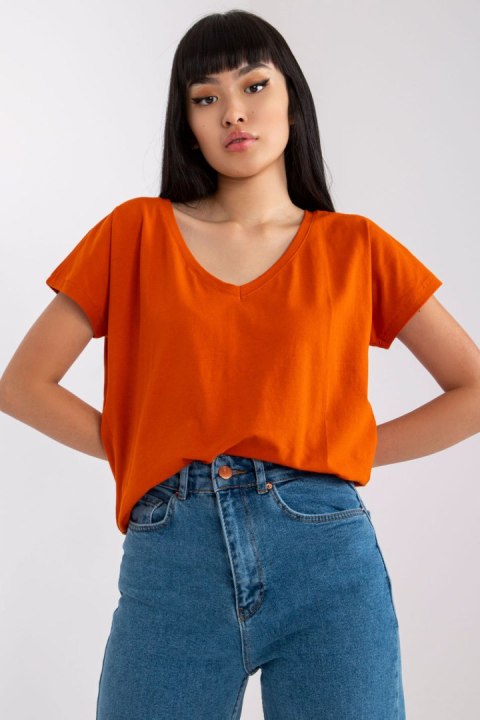 T-shirt Damski Model RV-TS-4832.38P Dark Orange - BFG T-shirt Damski Model RV-TS-4832.38P Dark Orange - BFG