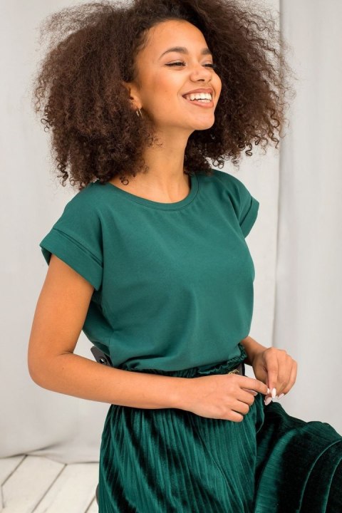 T-shirt Damski Model RV-TS-4833.28P Dark Green - BFG T-shirt Damski Model RV-TS-4833.28P Dark Green - BFG