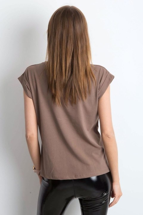 T-shirt Damski Model RV-TS-4833.69P Brown - BFG T-shirt Damski Model RV-TS-4833.69P Brown - BFG