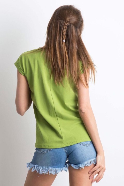 T-shirt Damski Model RV-TS-4839.16P Light Green - BFG T-shirt Damski Model RV-TS-4839.16P Light Green - BFG