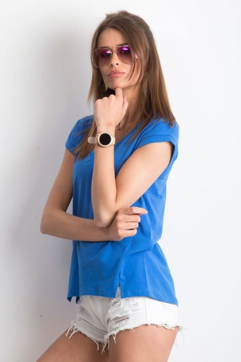T-shirt Damski Model RV-TS-4839.26P Dark Blue - BFG T-shirt Damski Model RV-TS-4839.26P Dark Blue - BFG