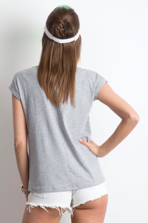 T-shirt Damski Model RV-TS-4839.35P Grey - BFG T-shirt Damski Model RV-TS-4839.35P Grey - BFG