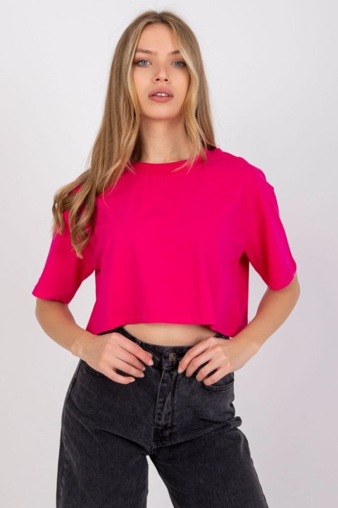 T-shirt Damski Model RV-TS-7541.06 Fuksja - BFG T-shirt Damski Model RV-TS-7541.06 Fuksja - BFG