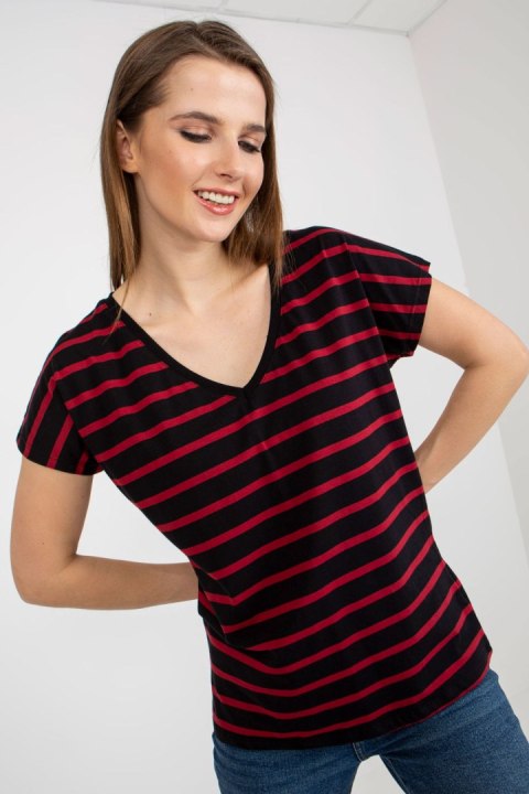 T-shirt Damski Model RV-TS-8567.26 Black/Red - BFG T-shirt Damski Model RV-TS-8567.26 Black/Red - BFG