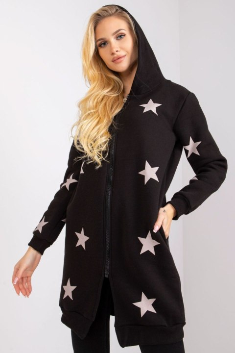 Bluza Damska Model FA-BL-7411.85P Black - Fancy Bluza Damska Model FA-BL-7411.85P Black - Fancy