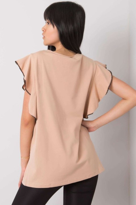 Bluzka Model FA-BZ-7063.53P Beige - Fancy Bluzka Model FA-BZ-7063.53P Beige - Fancy