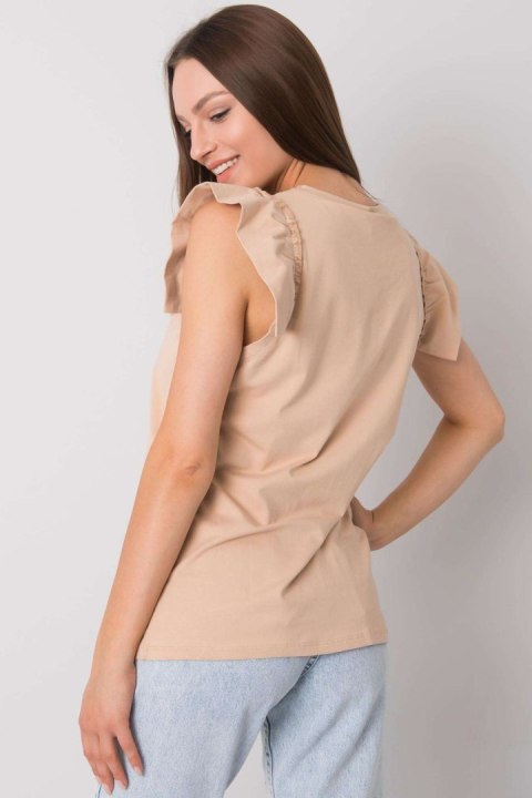 Bluzka Model FA-BZ-7191.10P Beige - Fancy Bluzka Model FA-BZ-7191.10P Beige - Fancy