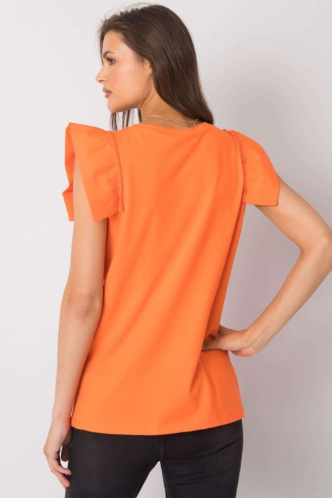 Bluzka Model FA-BZ-7191.10P Orange - Fancy Bluzka Model FA-BZ-7191.10P Orange - Fancy