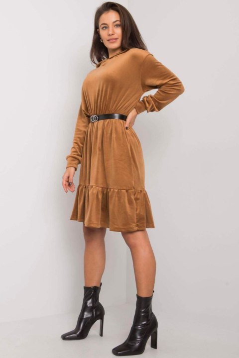 Sukienka Model FA-SK-7563.11P Camel - Fancy Sukienka Model FA-SK-7563.11P Camel - Fancy