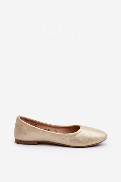 Baleriny Model Stacee 9BL02-1029 Gold - Step in style Baleriny Model Stacee 9BL02-1029 Gold - Step in style