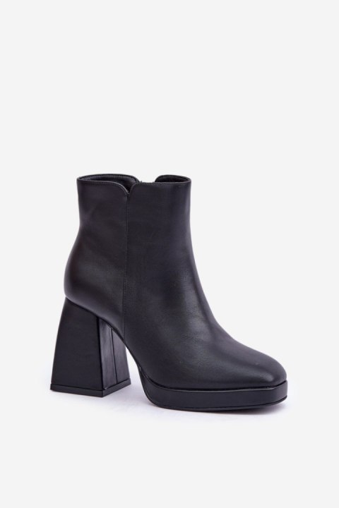 Botki Model Selarae LQ-48 Black - Step in style Botki Model Selarae LQ-48 Black - Step in style