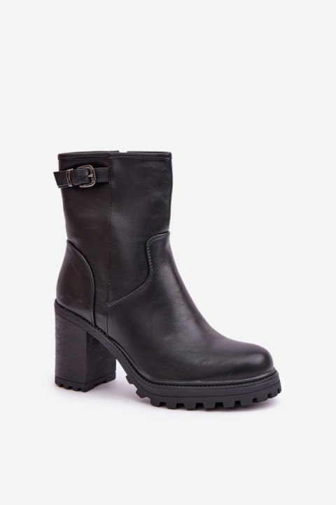 Botki Model Selavia LQ-83 Black - Step in style Botki Model Selavia LQ-83 Black - Step in style