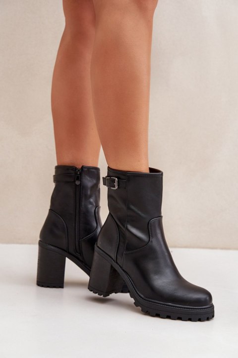 Botki Model Selavia LQ-83 Black - Step in style Botki Model Selavia LQ-83 Black - Step in style
