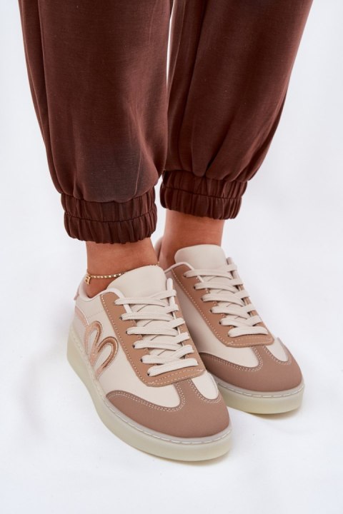 Buty Sportowe Model Iladira C2038-4 Gold/Beige - Step in style Buty Sportowe Model Iladira C2038-4 Gold/Beige - Step in style