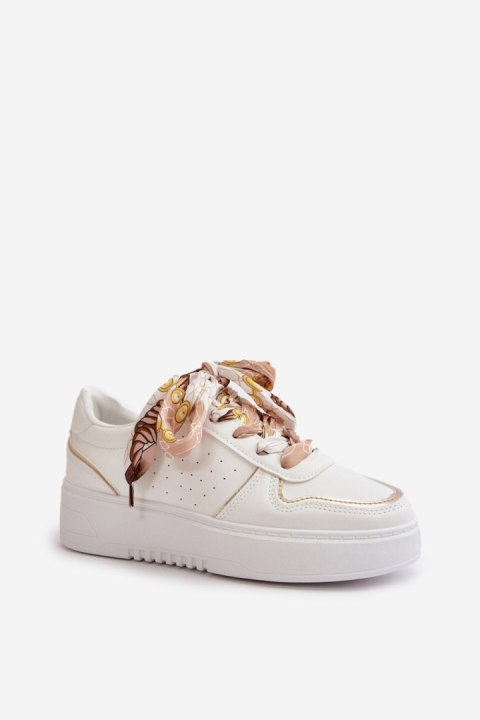 Buty Sportowe Model Mistra MS3107 White/Gold - Step in style Buty Sportowe Model Mistra MS3107 White/Gold - Step in style